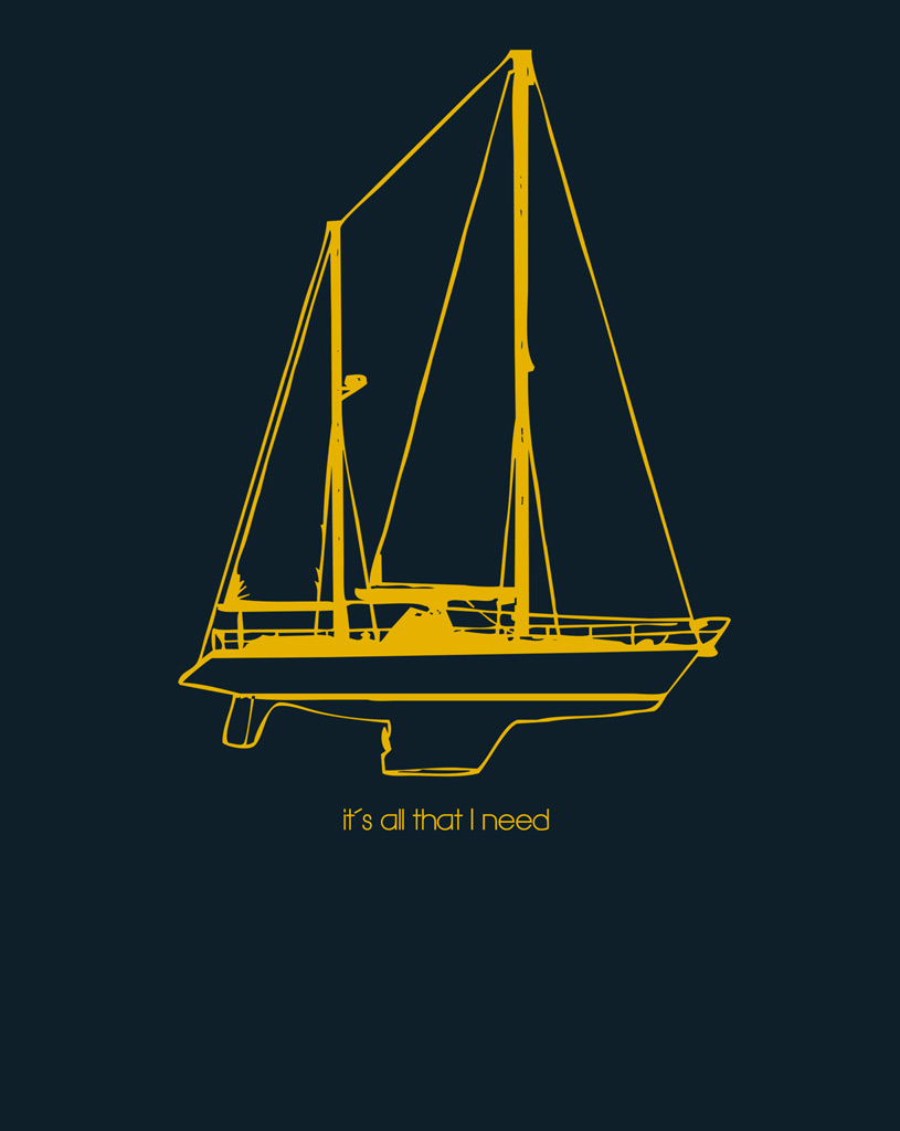 Camiseta barco velero