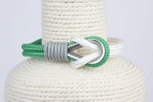 pulsera marinera hombre verde y blanca