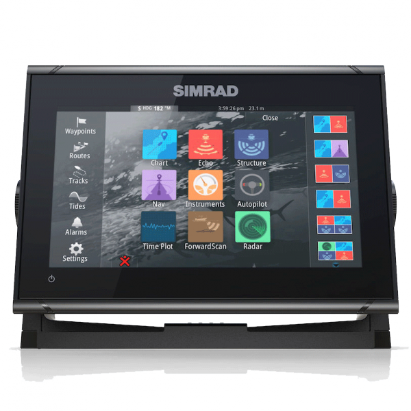 SIMRAD GO9 XSE PLOTTER GPS SONDA Y RADAR PANTALLA 9"