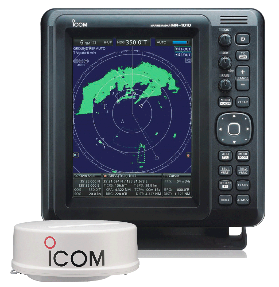 Icom-MR 1010R2-Radar